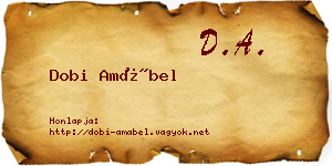 Dobi Amábel névjegykártya